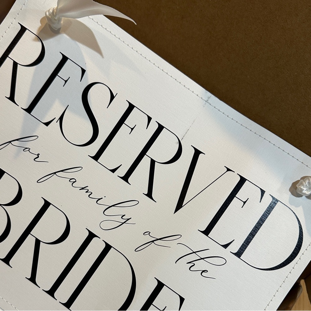 Reserved Signs - Picture 3 of 3